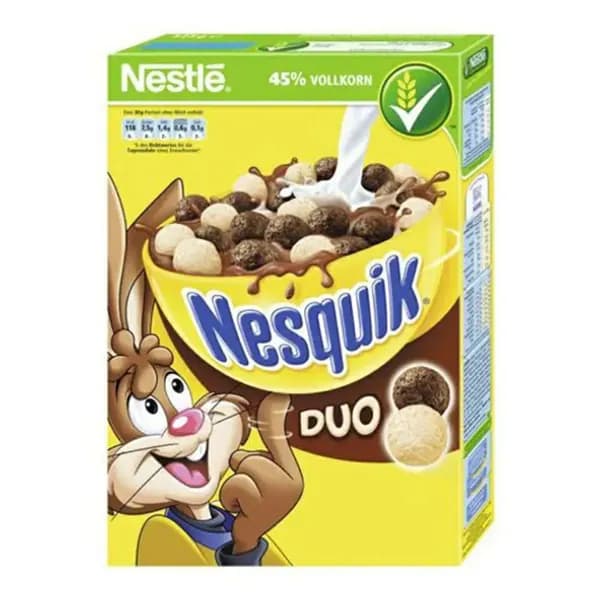 Сухой завтрак шарики Nesquik Duo пшеничные с темным и белым шоколадом 325 г