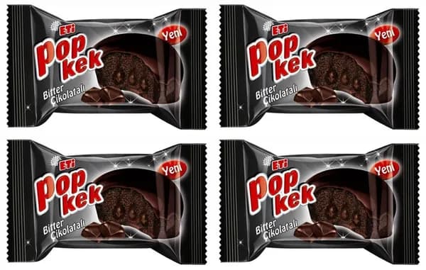 Турецкий Кекс Eti Popkek с темным шоколадом, 4 уп по 60 г