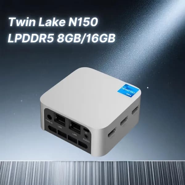 Мини-ПК T8 PLUS Twin Lake N150 (Intel N150, RAM 8 ГБ, SSD 512 ГБ, Intel Graphics, Windows 11 Pro), белый