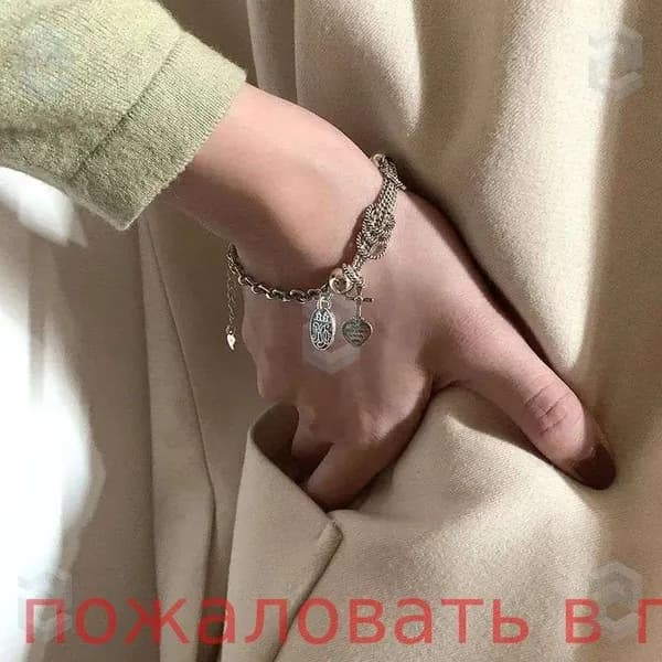 Тайское серебро для женщин Винтажный браслет