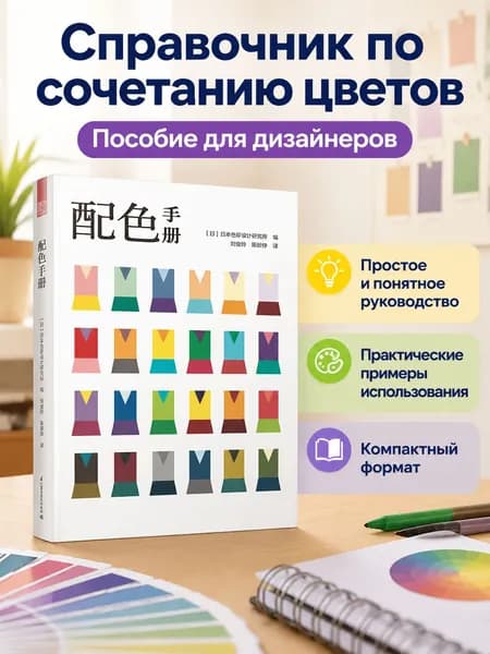 Руководство по цвету: основы сочетания цветов, портативное пособие в мягкой обложке