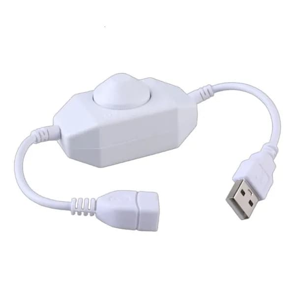 Регулятор яркости USB LED DC5V с переключателями, Белый