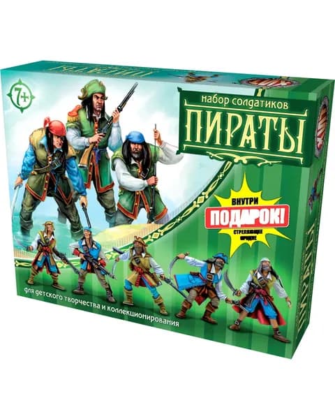 Набор солдатиков Технолог Битвы Fantasy Пираты и стреляющее орудие 00373