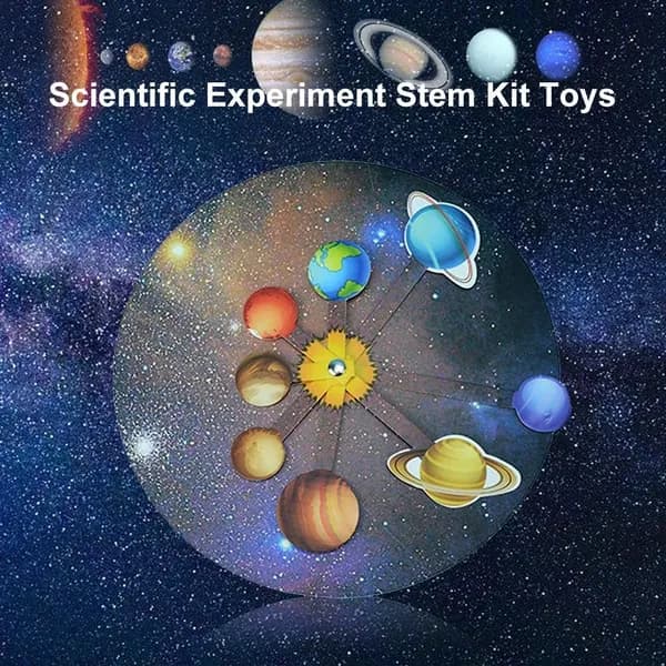 STEM-набор для экспериментов: модель Солнечной системы с восемью планетами