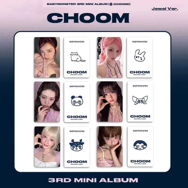 Карточки Babymonster k-pop карточки коллекционные 54 * 86 мм 6 шт