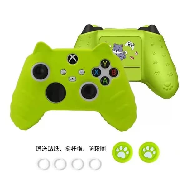 XBOX кожух для контроллера с лапками кота, изготовлен из силикона, совместим с контроллером Xbox Series X/S