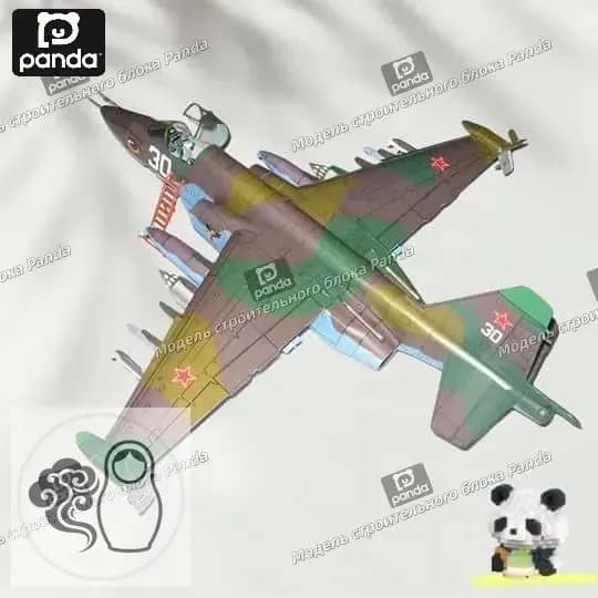 1:33, штурмовик Су-25, бумажная модель, белорусская живопись, модель военного самолета