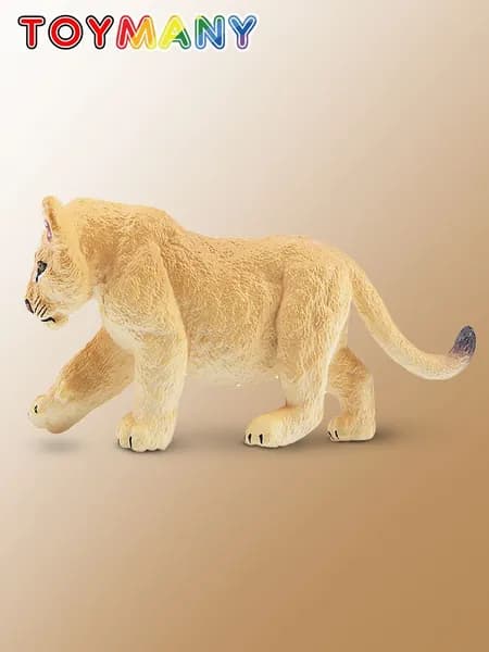 Toymany фигурка животного, Гуляющий львенок, детская коллекционная декоративная игрушка, 8.0X2.0X3.3cm
