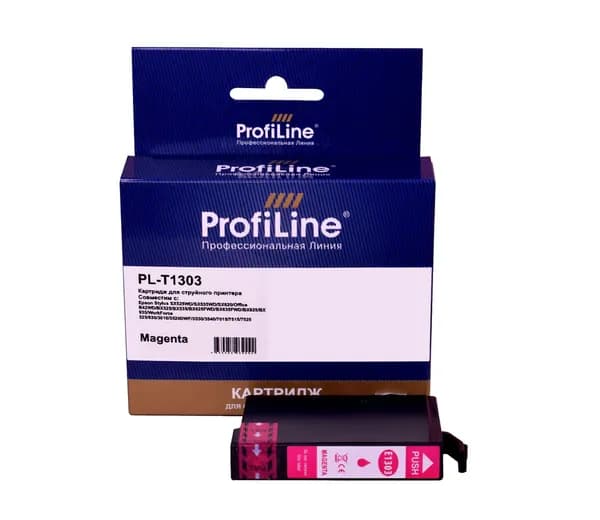 Картридж для струйного принтера T1303 ProfiLine для Epson Stylus SX525WD/SX535WD/Stylus Office B42WD/BX625FWD и др., цвет пурпурный