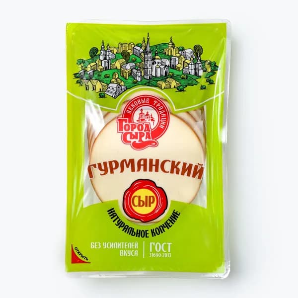 Сыр плавленый колбасный копчёный 40% 150 г, Город Сыра