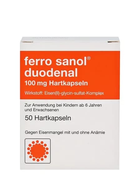 Железо Ферро Санол 100 mg 50 hartkapseln