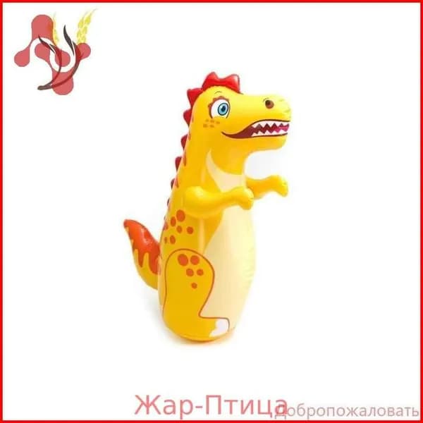 Надувная игрушка неваляшка для бокса, желтая, ПВХ