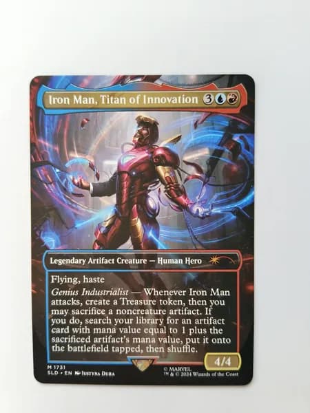 Портативные карты MTG Настройка и прокси Высокое качество без фольги Железный человек