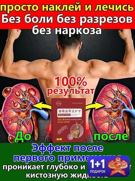 Пластырь от кисты почки убирает опухоль, снимает боль и убирает пену в моче