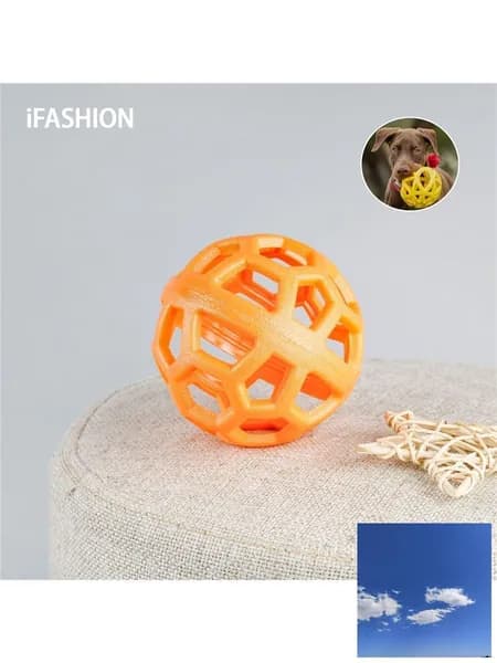 iFASHION Сетчатый резиновый мяч для средних и крупных собак и щенков / диаметр 9 см / игрушка для животных