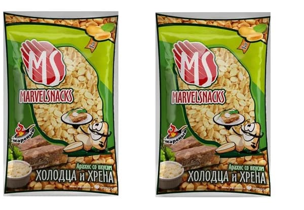 Marvelsnacks Арахис XL , холодец - хрен , 70 г, 2 шт