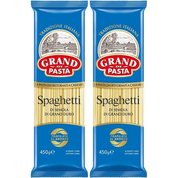 Макаронные изделия Grand di Pasta Спагетти 450 г, набор: 2 штуки