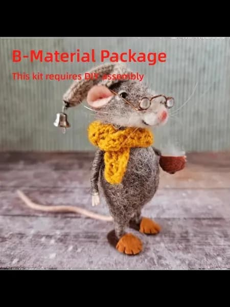 Мышь игольная валяная, набор для сборки B-Material Package