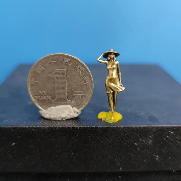 Медная юбка 1:64, ветрено, современная сексуальная кукла, DIY ручная работа