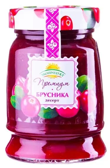 Десерт Экопродукт Премиум Брусника 330г