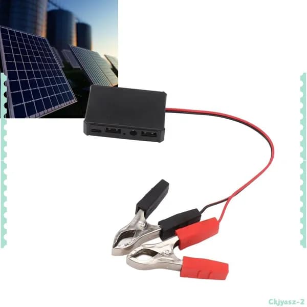 Крокодиловый зажим 12V до 24V, Быстрая зарядка, для телефонов и камер