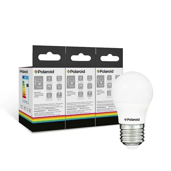 Светодиодная лампа Polaroid 220V G45 8W 3000K E27 650lm (3 шт.)