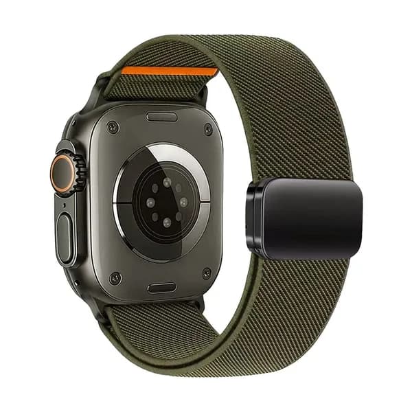 Pемешок для apple watch для часов нейлоновый,ремешок для смарт часов Apple Watch Series 1-10 , SE 38mm 40mm 41mm 42mm(Series 10 11),Магнитный браслет