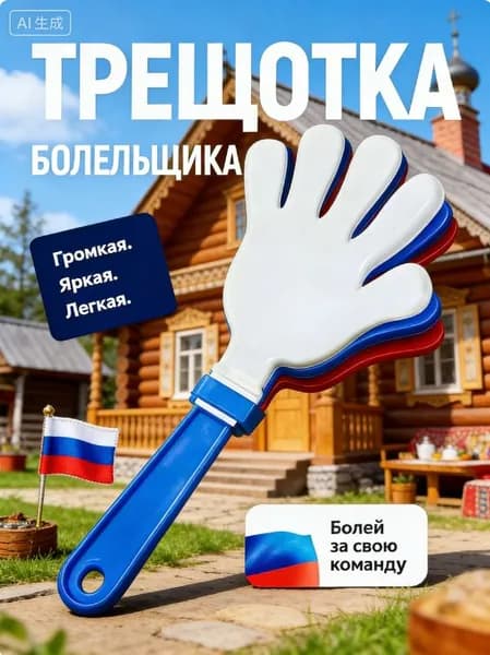 Ладошка трещетка болельщика