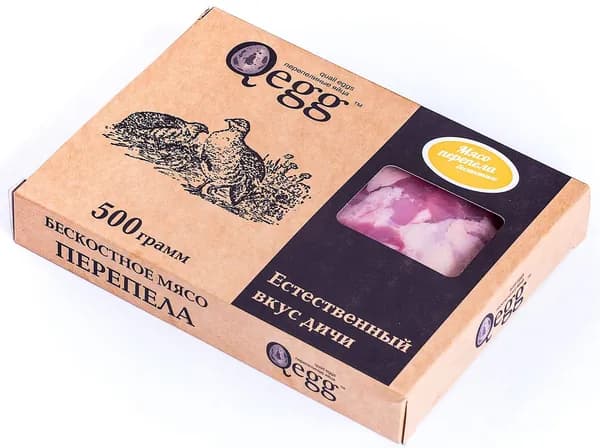Тушка перепела Qegg без кожи охлажденное, 500г