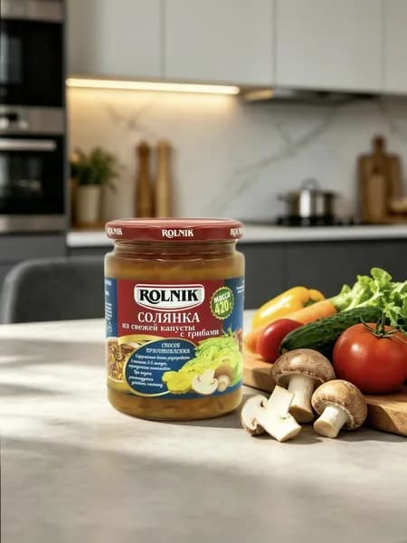 Солянка с грибами (второе), Rolnik Беларусь, 420 г
