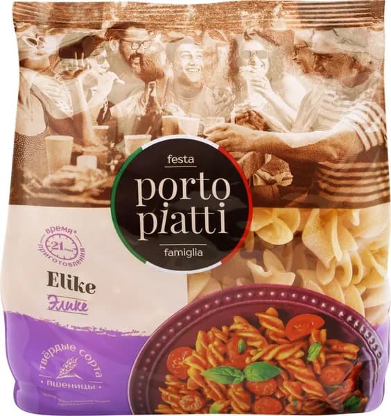 Макароны PORTO PIATTI Элике, 400г