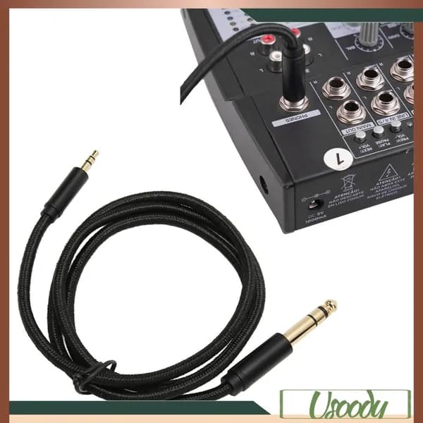 Кабель 1/4 дюйма до 1/8 дюйма, HiFi качество, для подключения смартфонов и студийного оборудования
