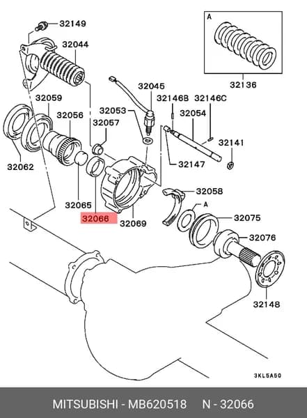подшипник шариковый org (MITSUBISHI MB620518)