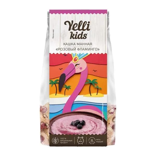 Кашка манная Розовый фламинго Yelli Kids 100г