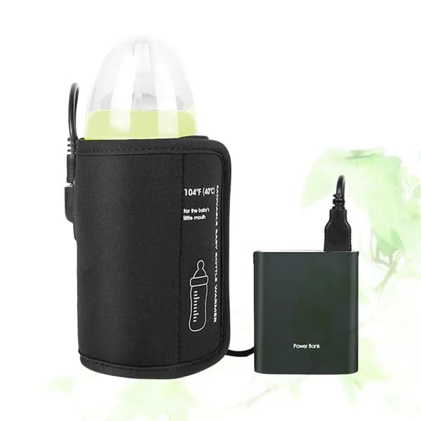 Автомобильный чехол-термос для детской бутылочки, usb обогреватель, черный, для подогрева в дороге