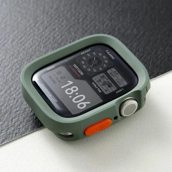 Защитный силиконовый чехол для корпуса часов Apple Watch 49 mm, бампер на Апл Вотч Ultra