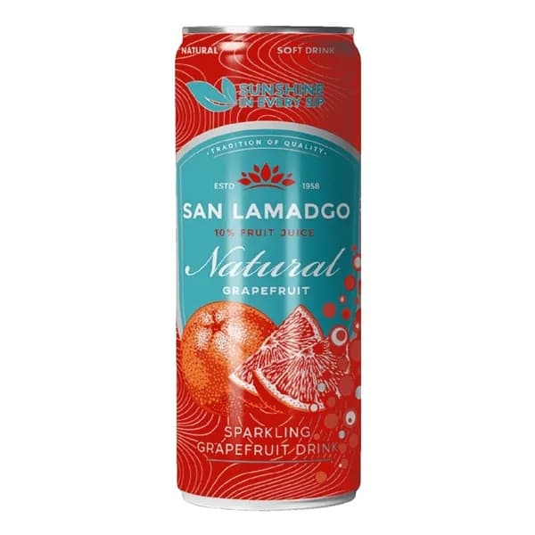 Газированный напиток San Lamadgo Grapefruit 330 мл