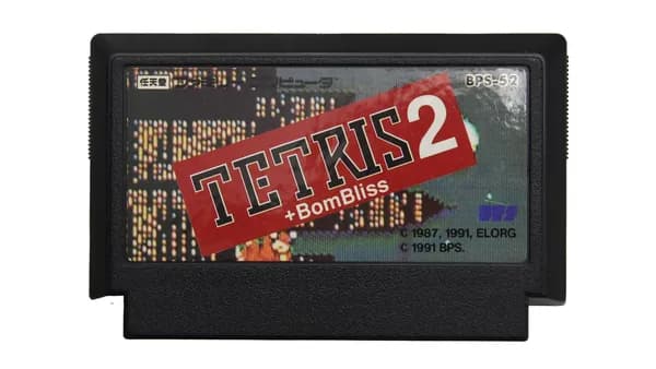 Tetris 2 + Bombliss (Nintendo Famicom, без коробки, NTSC-J) Винтаж