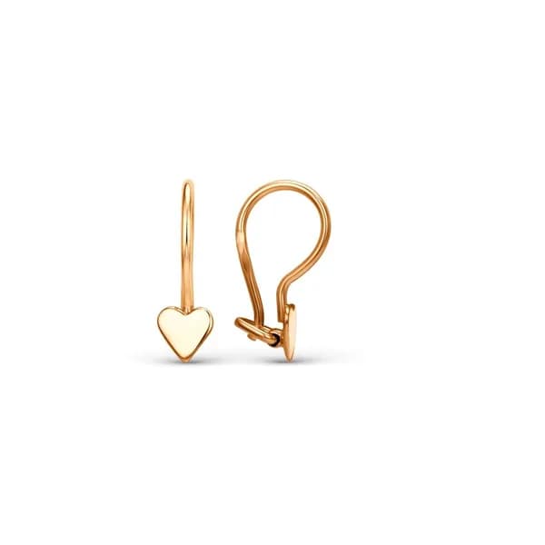Серьги детские из красного золота 585 пробы 585GOLD