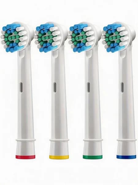 4шт ,сменные насадки для электрической зубной щетки Oral B Braun Professional