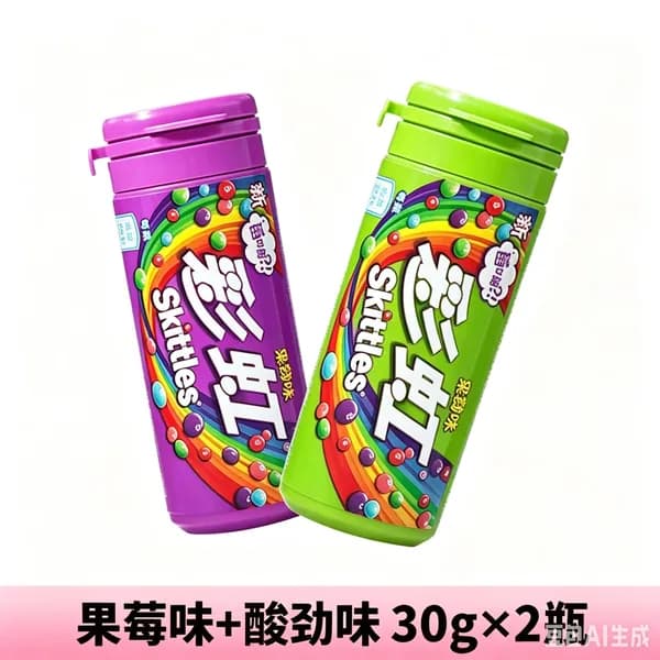 Сладости Skittles с необычным сочетанием цветов и фруктов в удобной упаковке