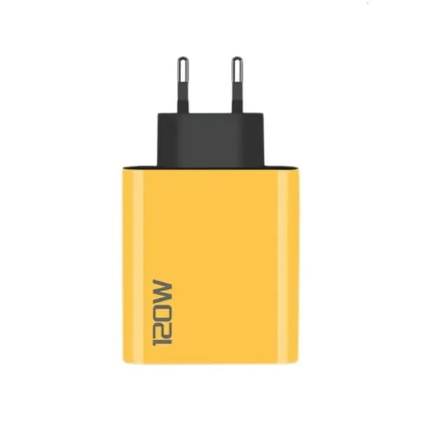 Зарядное устройство USB C 120W с высокой мощностью, 2 порта PD и 2 порта USB для быстрой зарядки нескольких устройств, - Европейские правила