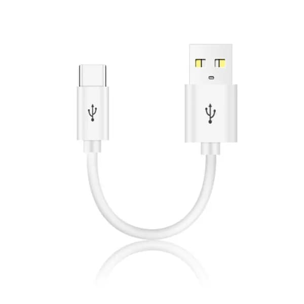 Кабель для передачи данных USB-type c, 10 см, краткосрочный кабель-белый