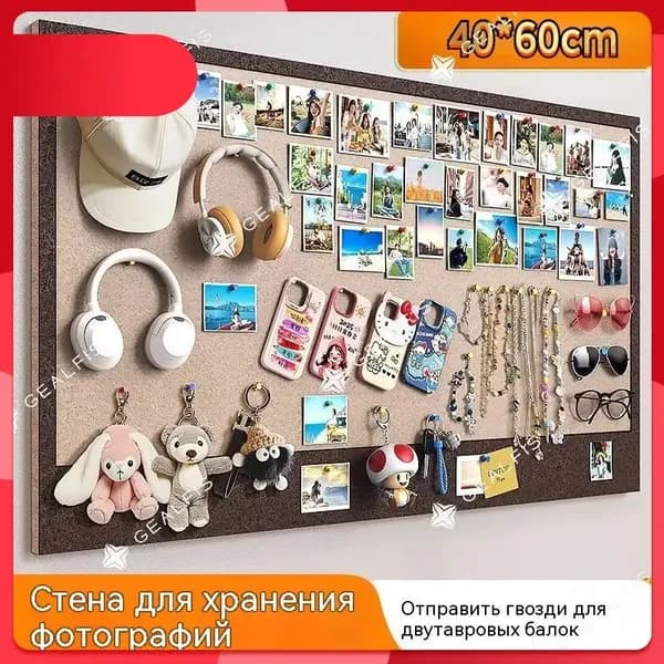 GEALFIS пробковая доска для записей мини-доска из пробки 40*60 см для дома и офиса
