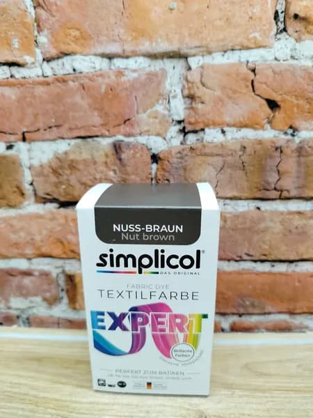 Simplicol Expert Краска текстильная для одежды и тканей из шерсти и шелка Коричневого цвета 150 гр