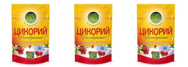 Здравник Цикорий со вкусом брусники 85 г 3 шт