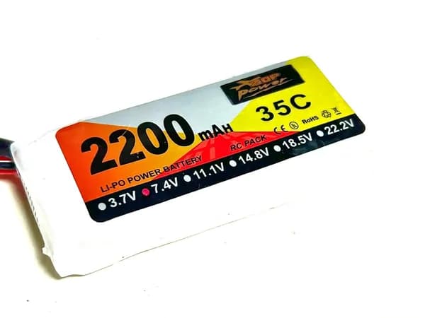 Аккумулятор Zop 2s 7,4v 2200mah 35C T-plug