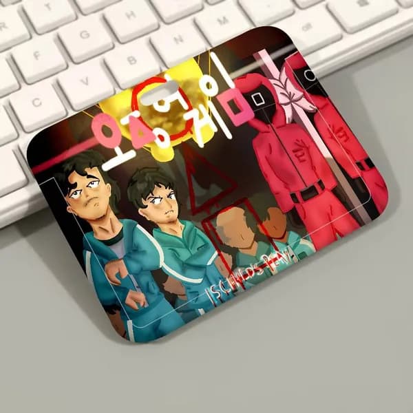 Squid Game Игра Кальмар Бейдж для пропуска на ленте/держатель для карт/чехол для пропуска