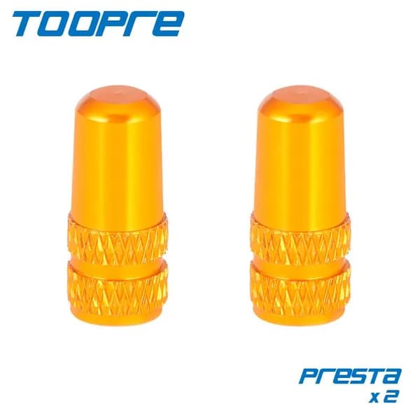 Колпачки на ниппель PRESTA, TOOPRE, золотой цвет, 2 шт