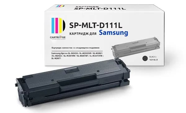 Картридж SP MLT-D111L черный с чипом для Samsung, Solution Print